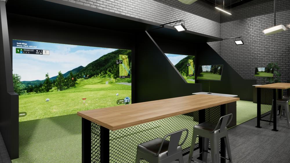 Golf simulator installation in Detroit, MI