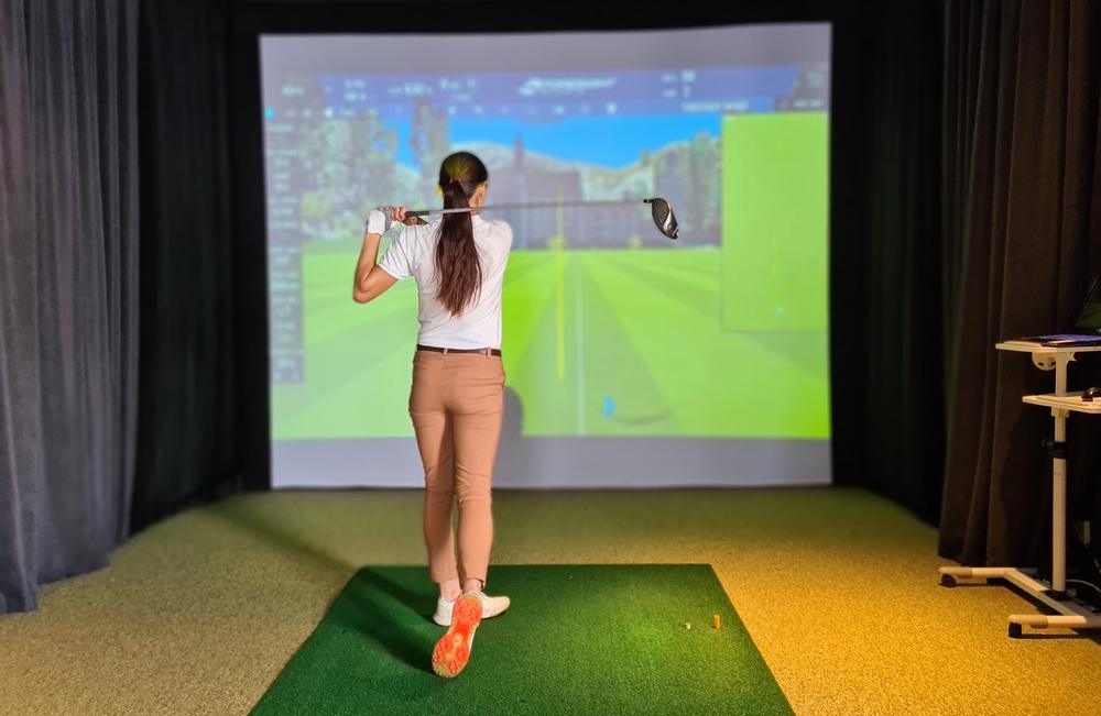 Residential golf simulator installation across Georgia